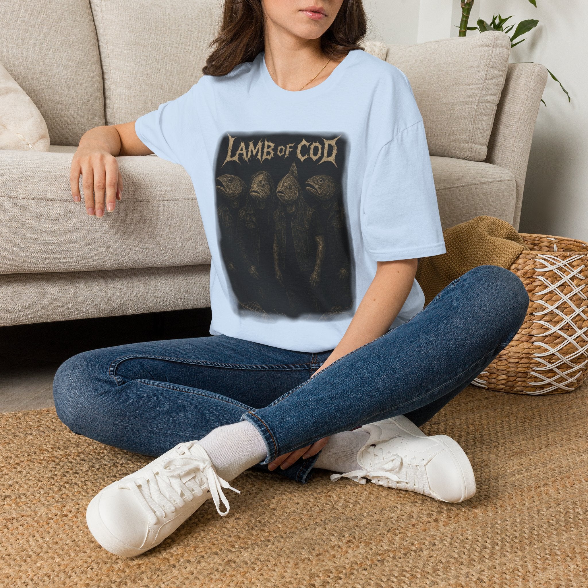 Lamb of Cod Graphic T-Shirt — Retro Fish Band Tee