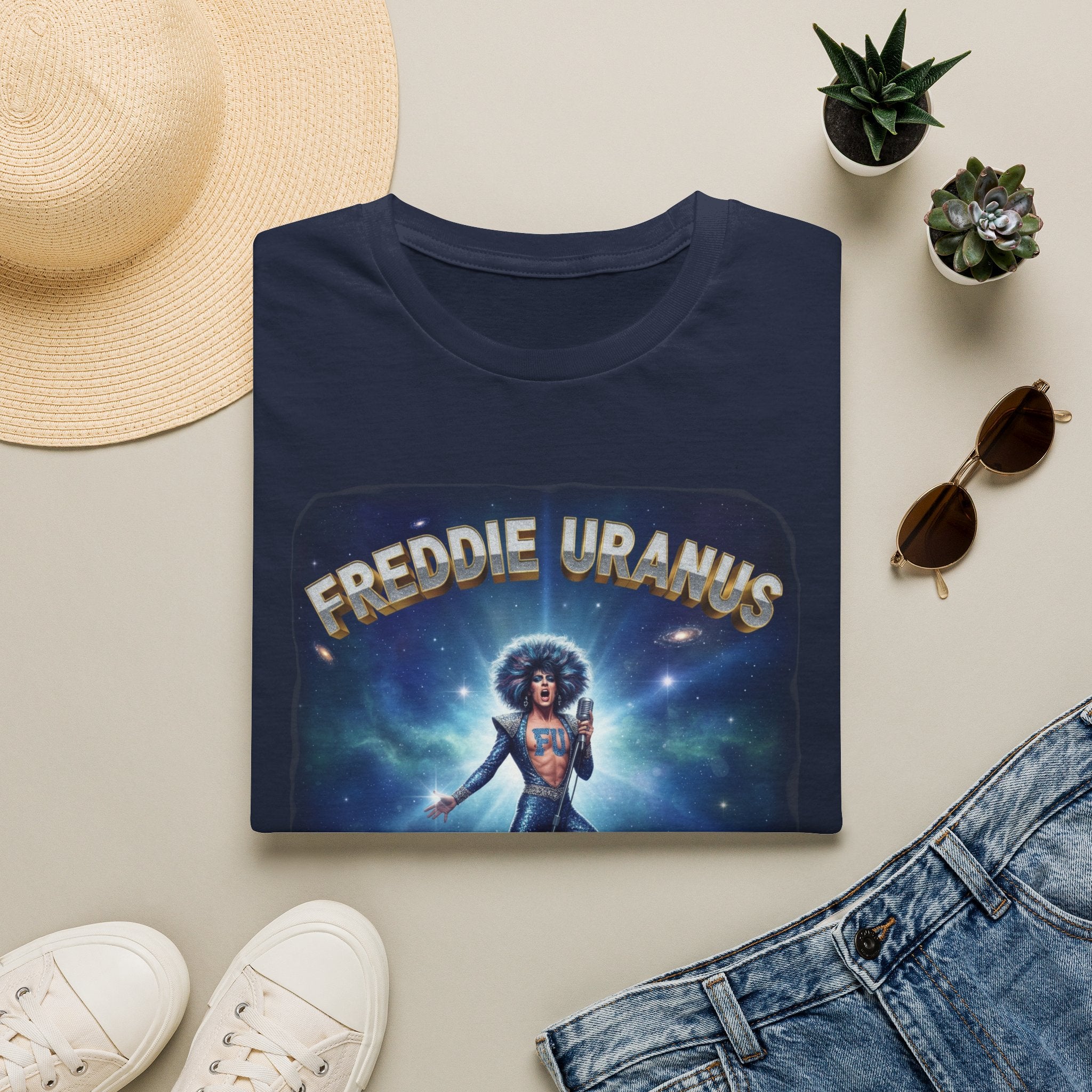 Freddie Uranus Graphic T‑Shirt — Retro Space Disco Band Tee
