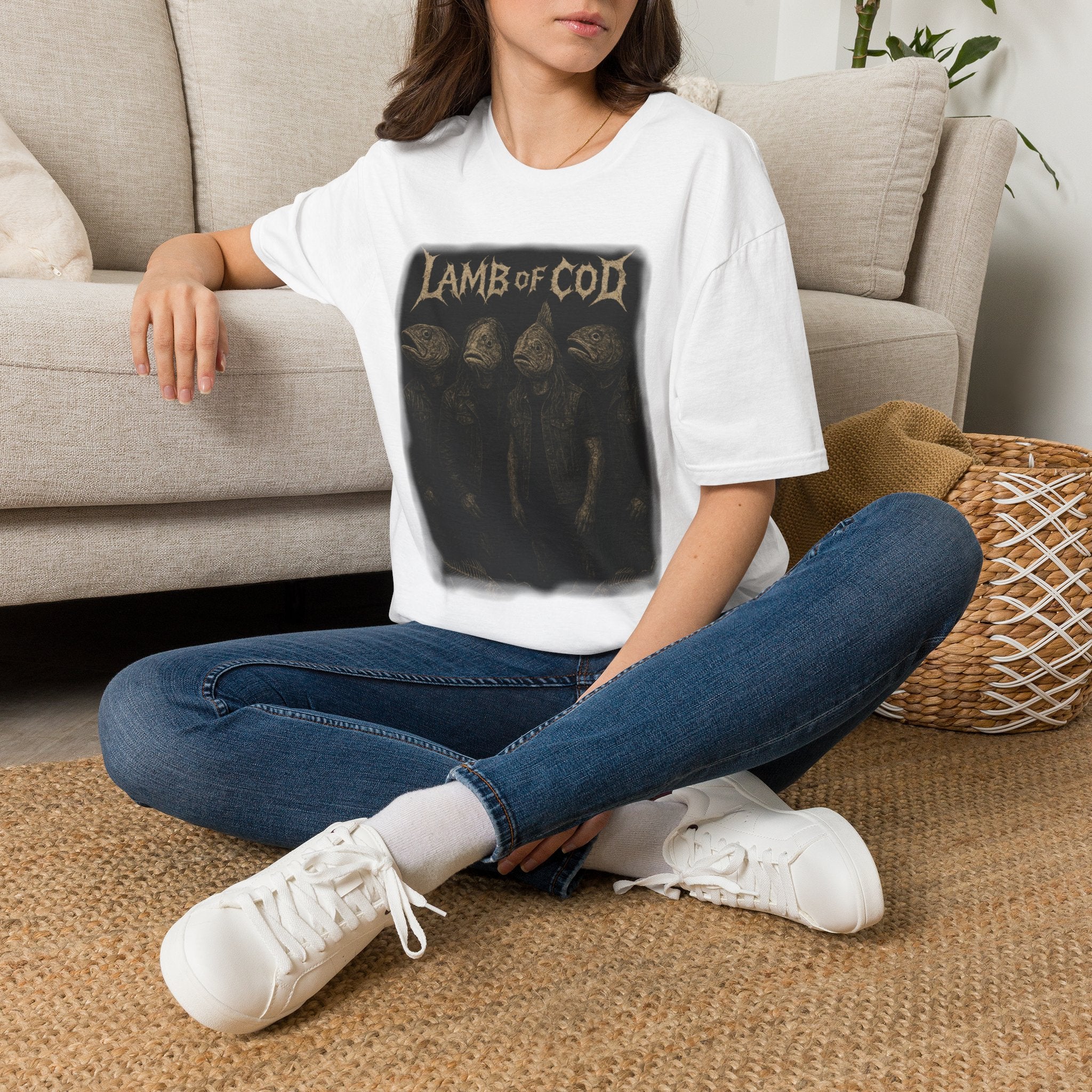 Lamb of Cod Graphic T-Shirt — Retro Fish Band Tee