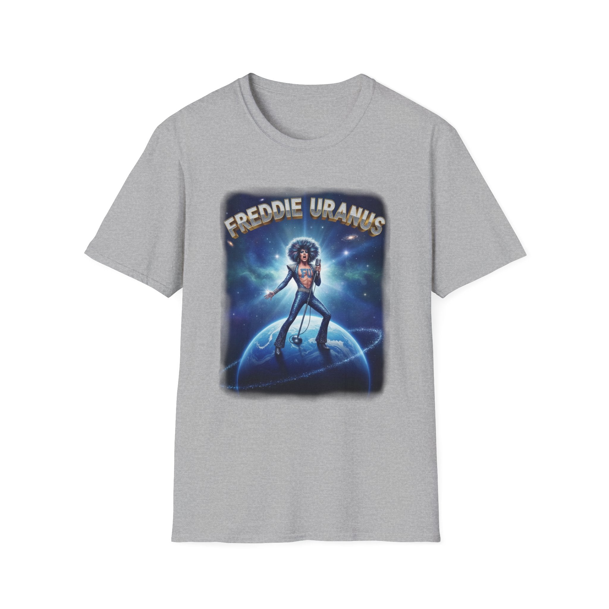 Freddie Uranus Graphic T‑Shirt — Retro Space Disco Band Tee