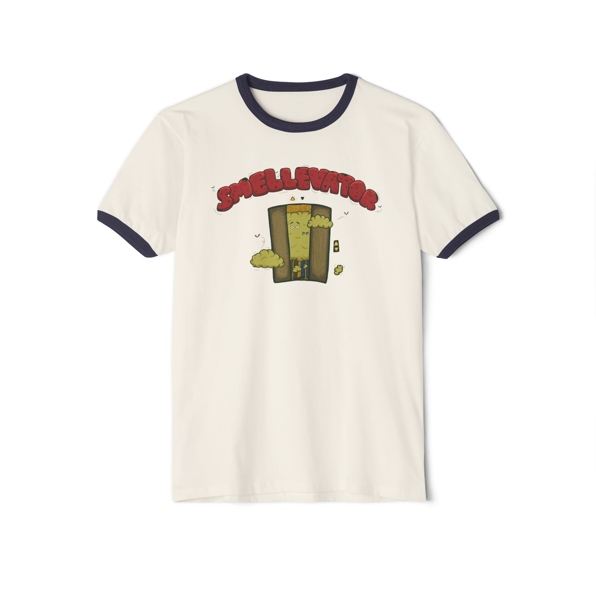 Ringer T-Shirt - "Smellvibes" Magical Smellevator Graphic Tee