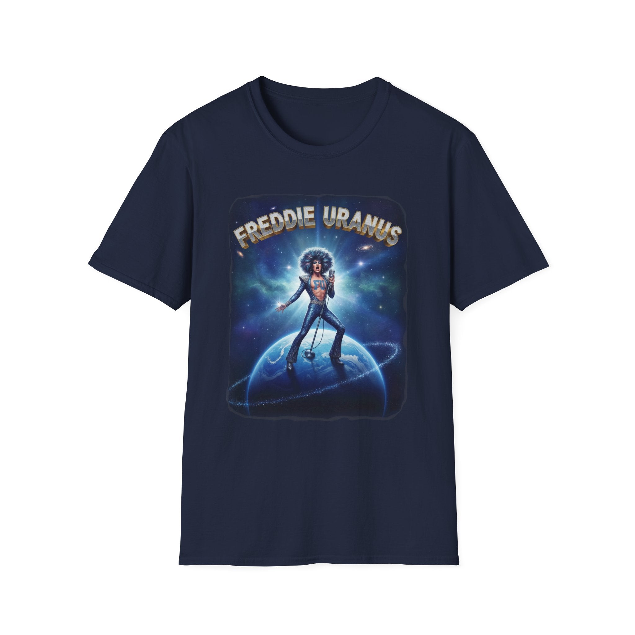 Freddie Uranus Graphic T‑Shirt — Retro Space Disco Band Tee