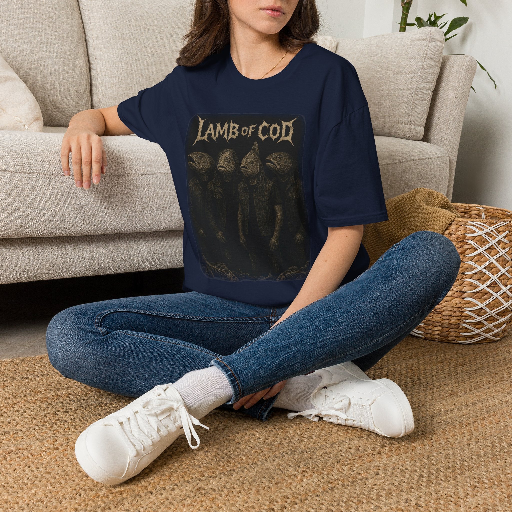 Lamb of Cod Graphic T-Shirt — Retro Fish Band Tee