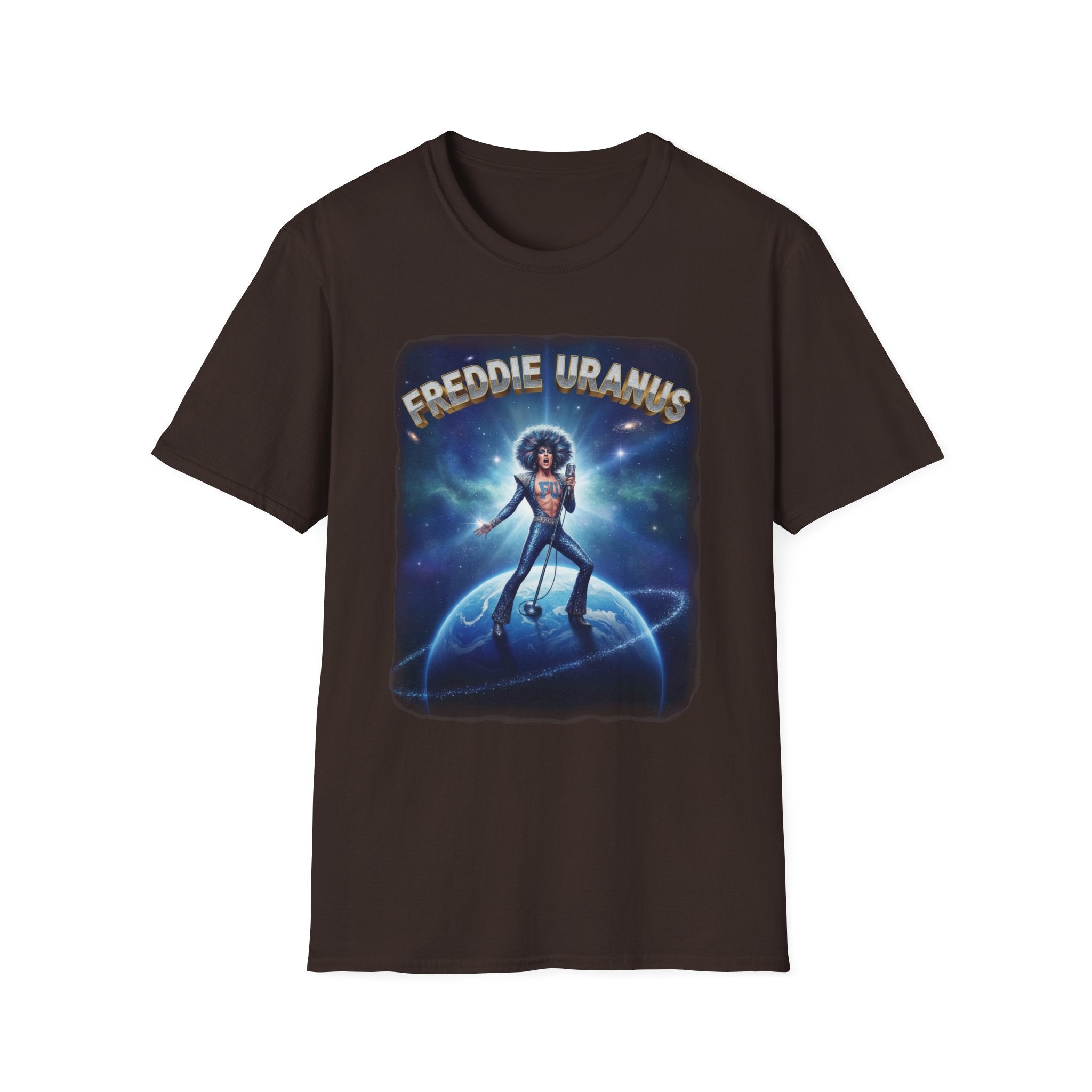 Freddie Uranus Graphic T‑Shirt — Retro Space Disco Band Tee