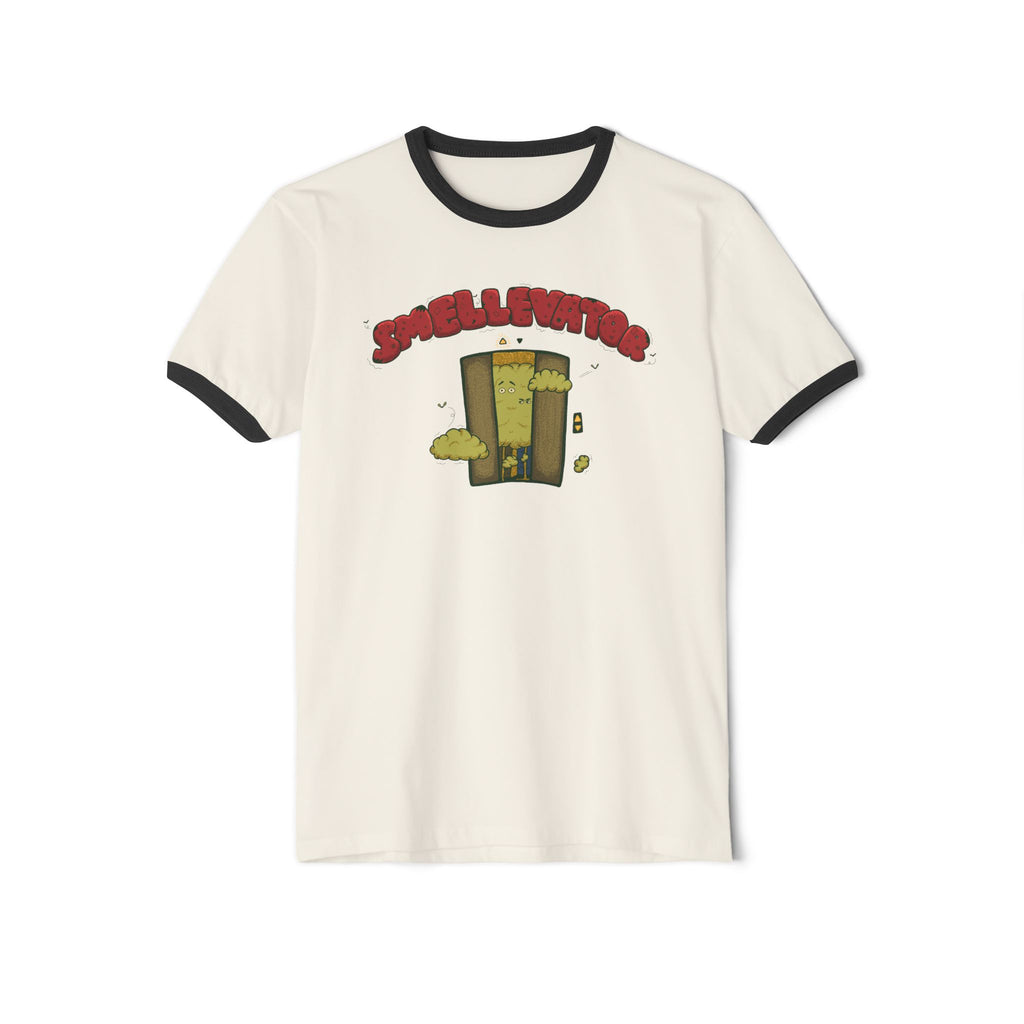 Ringer T-Shirt - "Smellvibes" Magical Smellevator Graphic Tee