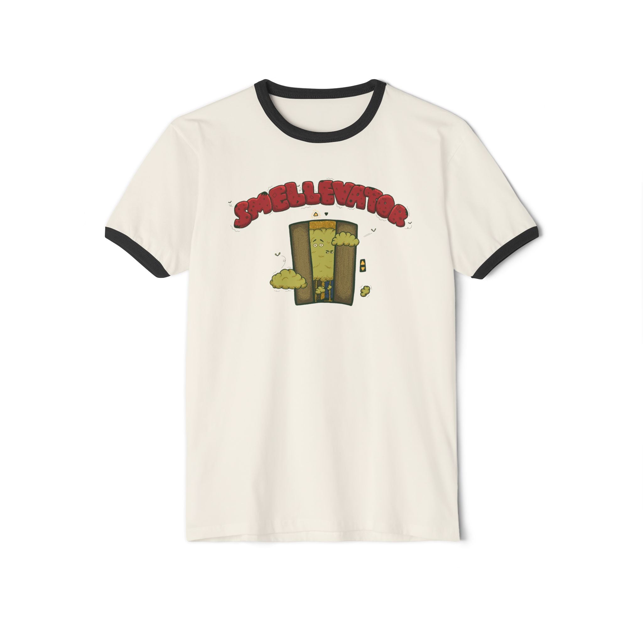 Ringer T-Shirt - "Smellvibes" Magical Smellevator Graphic Tee