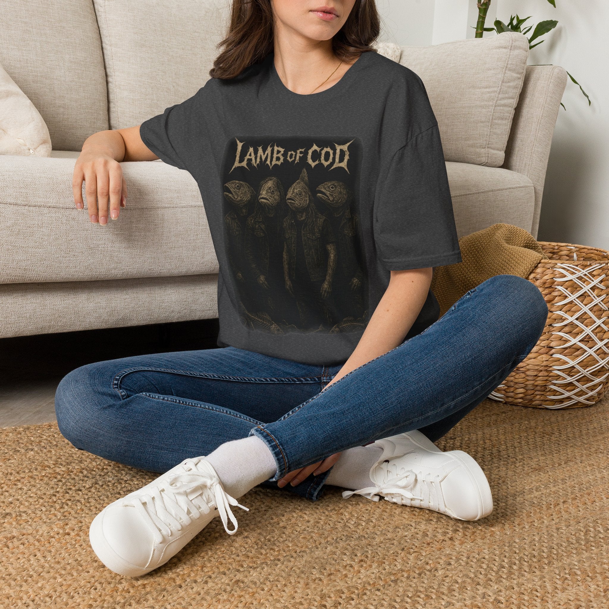 Lamb of Cod Graphic T-Shirt — Retro Fish Band Tee
