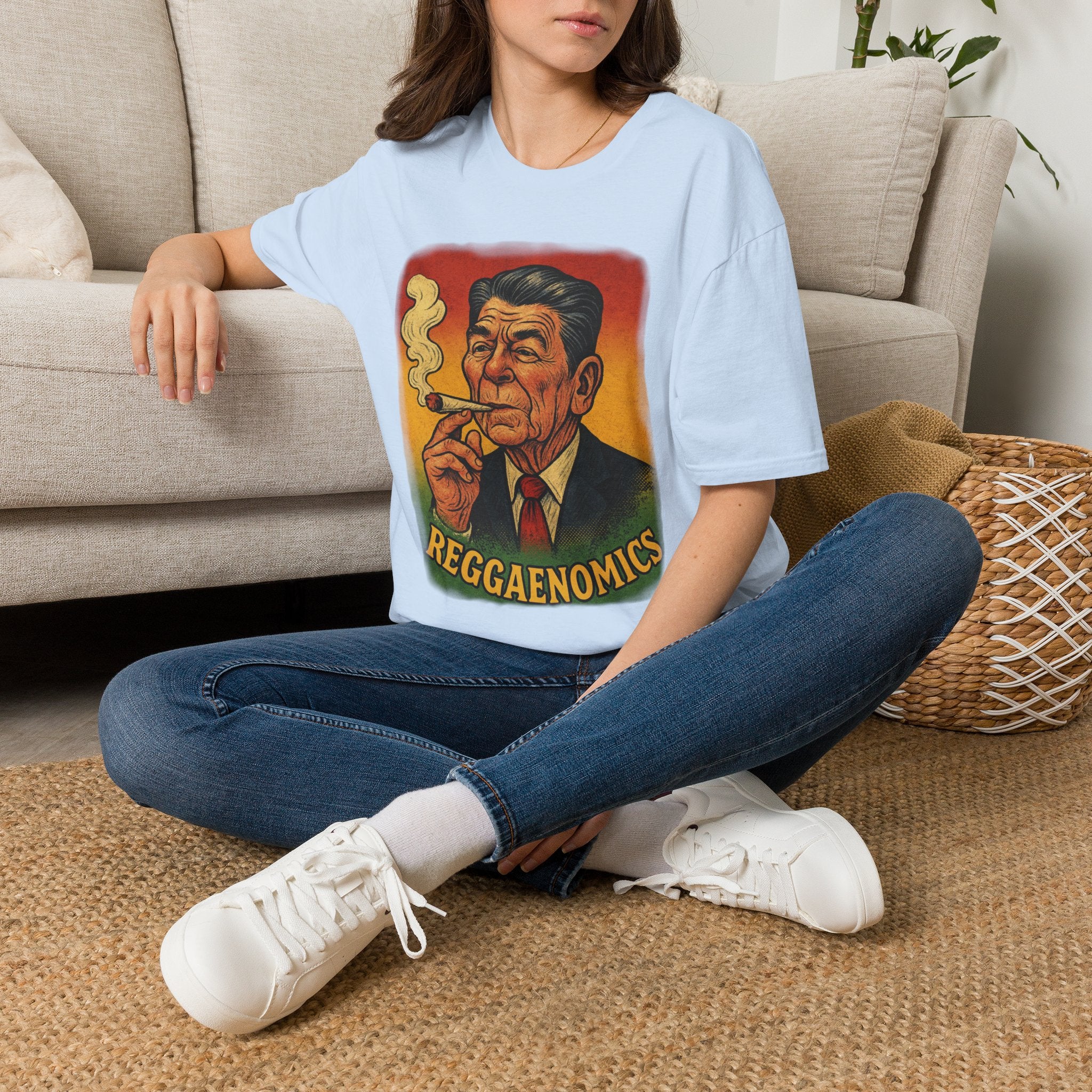 Reggaenomics T-Shirt — Vintage Smoking Statesman Graphic Tee