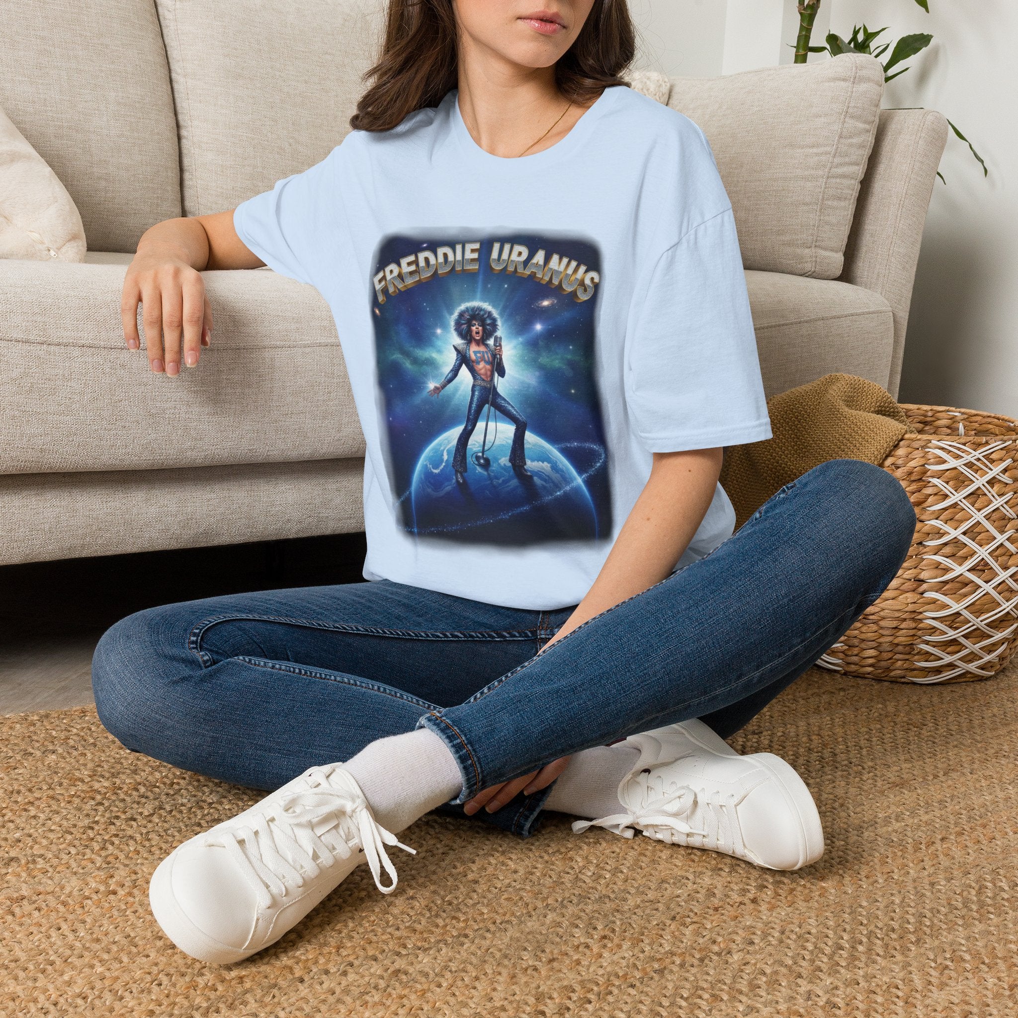Freddie Uranus Graphic T‑Shirt — Retro Space Disco Band Tee