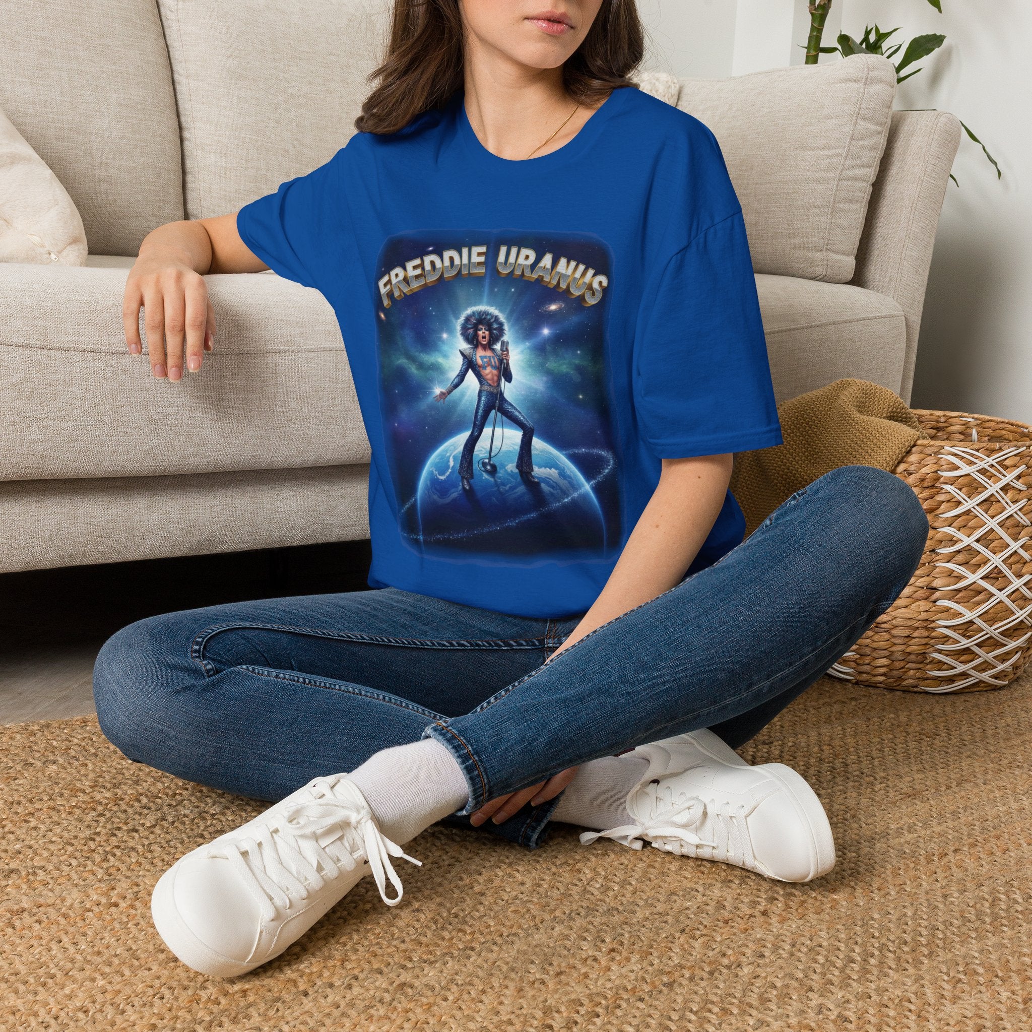 Freddie Uranus Graphic T‑Shirt — Retro Space Disco Band Tee