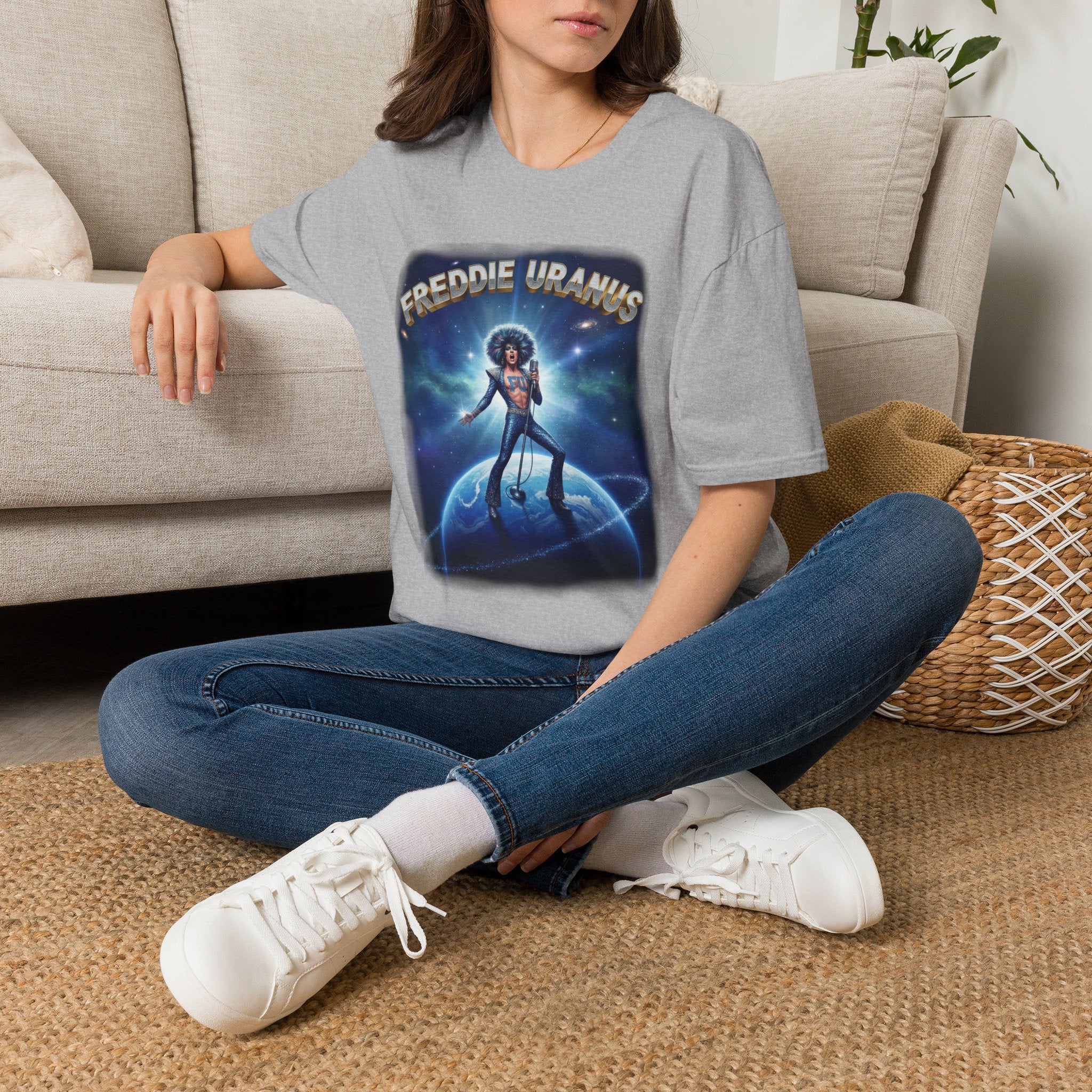 Freddie Uranus Graphic T‑Shirt — Retro Space Disco Band Tee