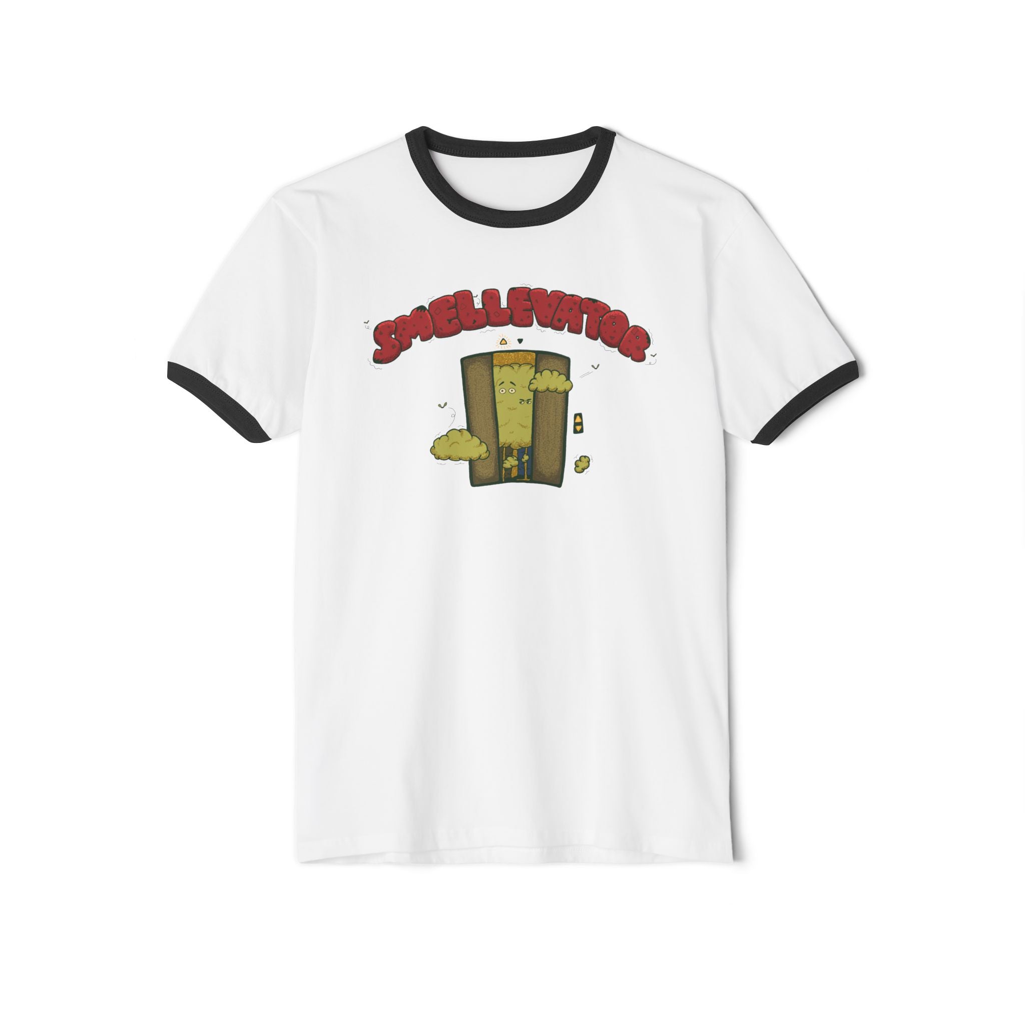 Ringer T-Shirt - "Smellvibes" Magical Smellevator Graphic Tee